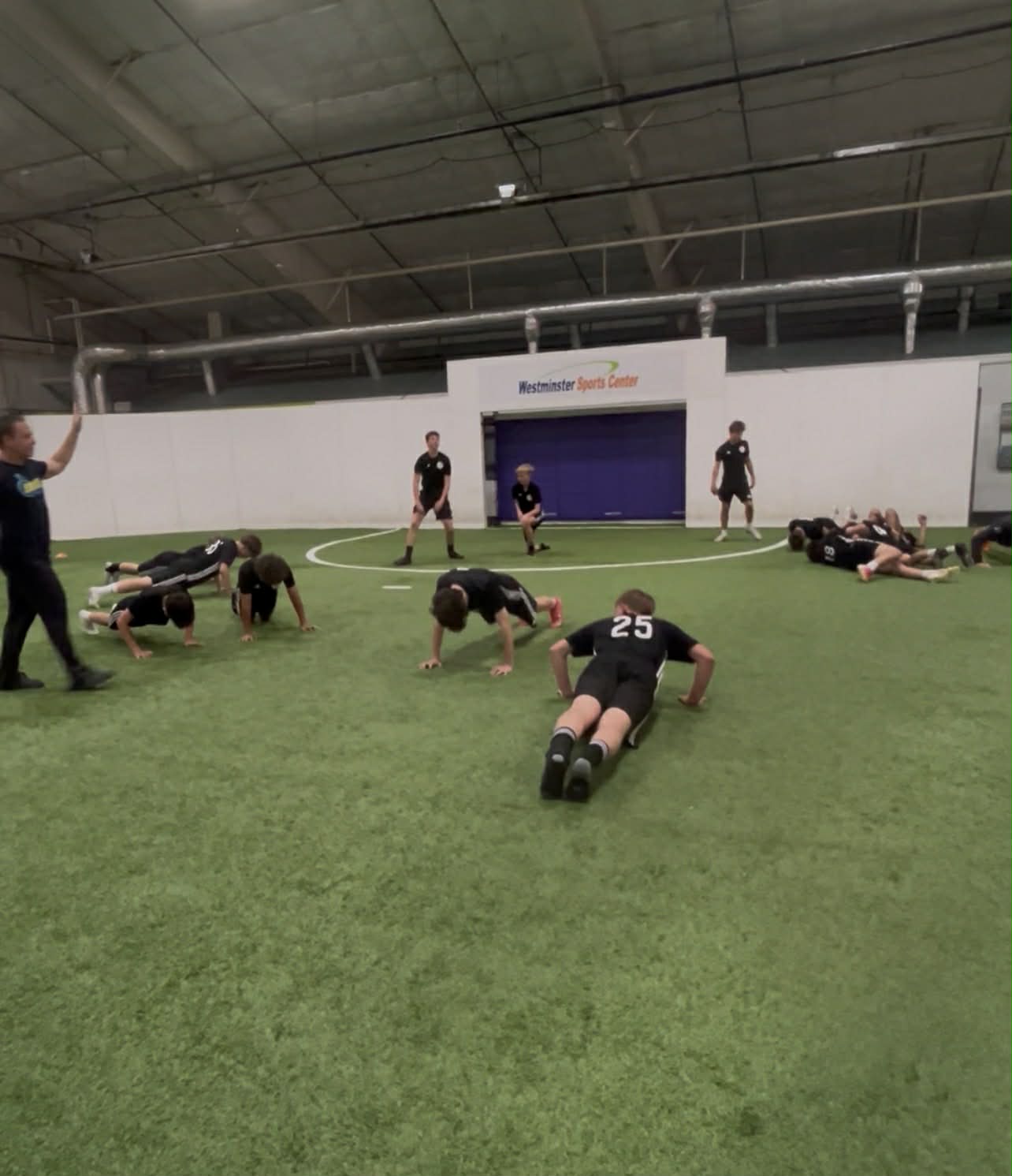 Athlete team training