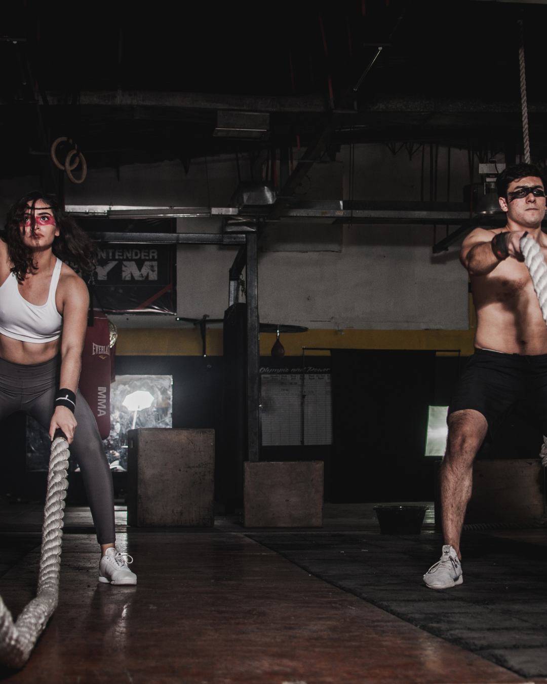 Battle ropes training