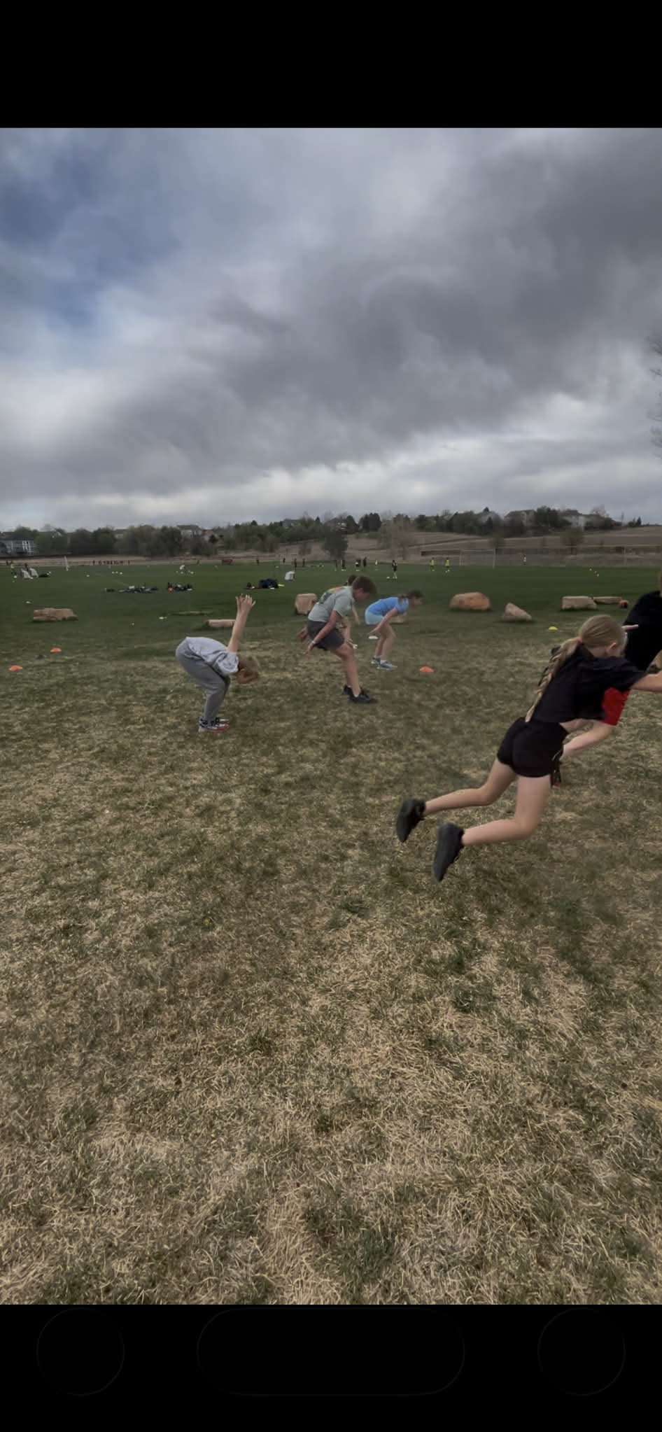 Dynamic sprint training outdoors